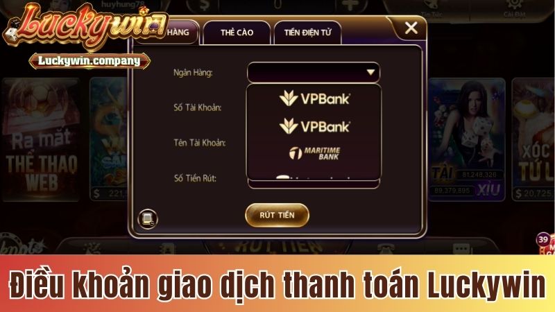 Điều khoản về giao dịch thanh toán tại cổng game